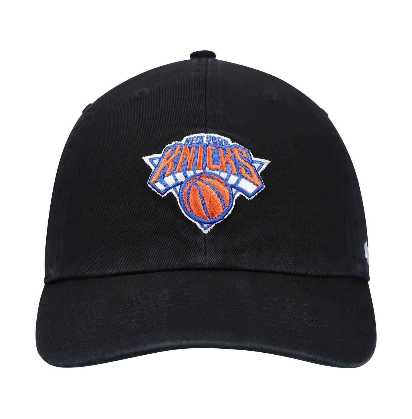 Мужская кепка '47 Brand Black New York Knicks Team Clean Up Adjustable Hat — фото 3