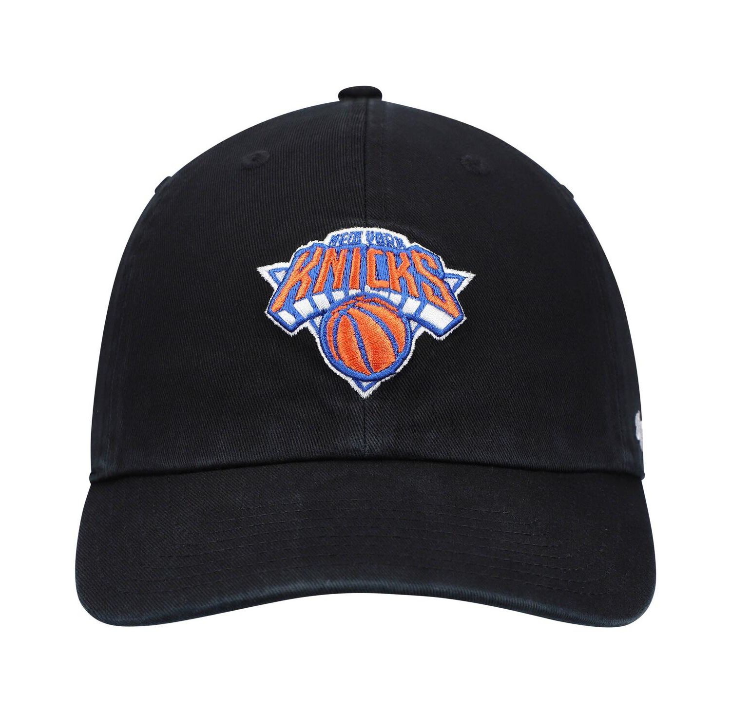 Men's Black New York Knicks Team Clean Up Adjustable Hat