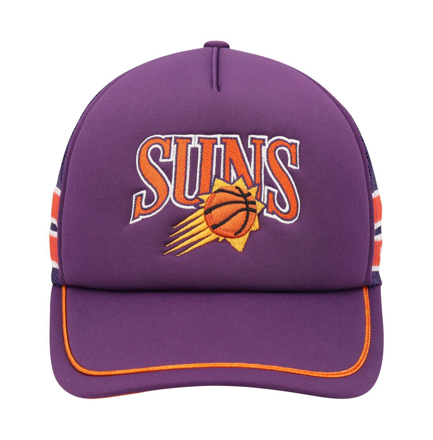 Мужская кепка '47 Brand Purple Phoenix Suns Sidebrand Stripes Trucker Adjustable Hat — фото 4
