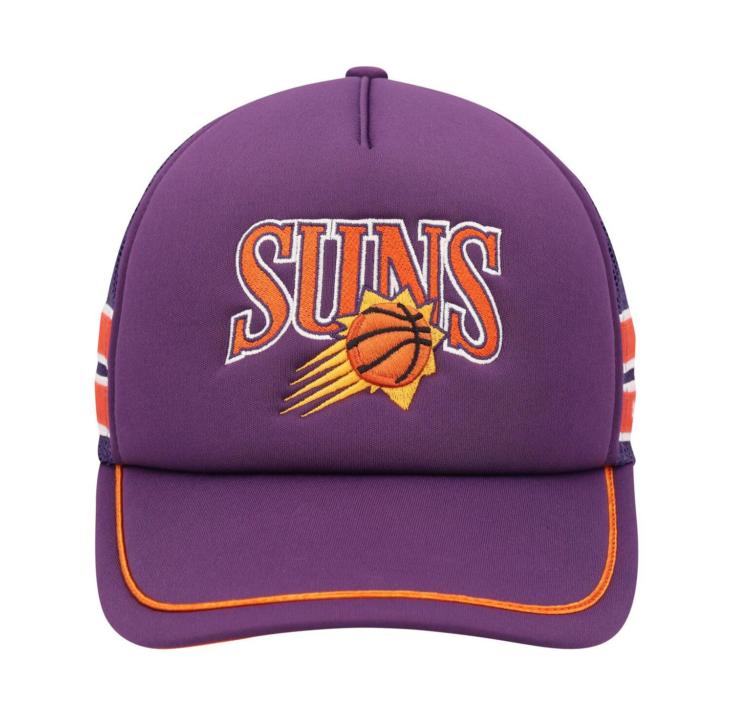 Men's Purple Phoenix Suns Sidebrand Stripes Trucker Adjustable Hat