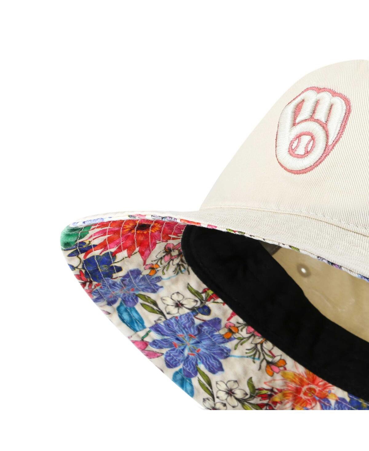 Shop 47 Brand Women's ' Natural Milwaukee Brewers Pollinator Bucket Hat