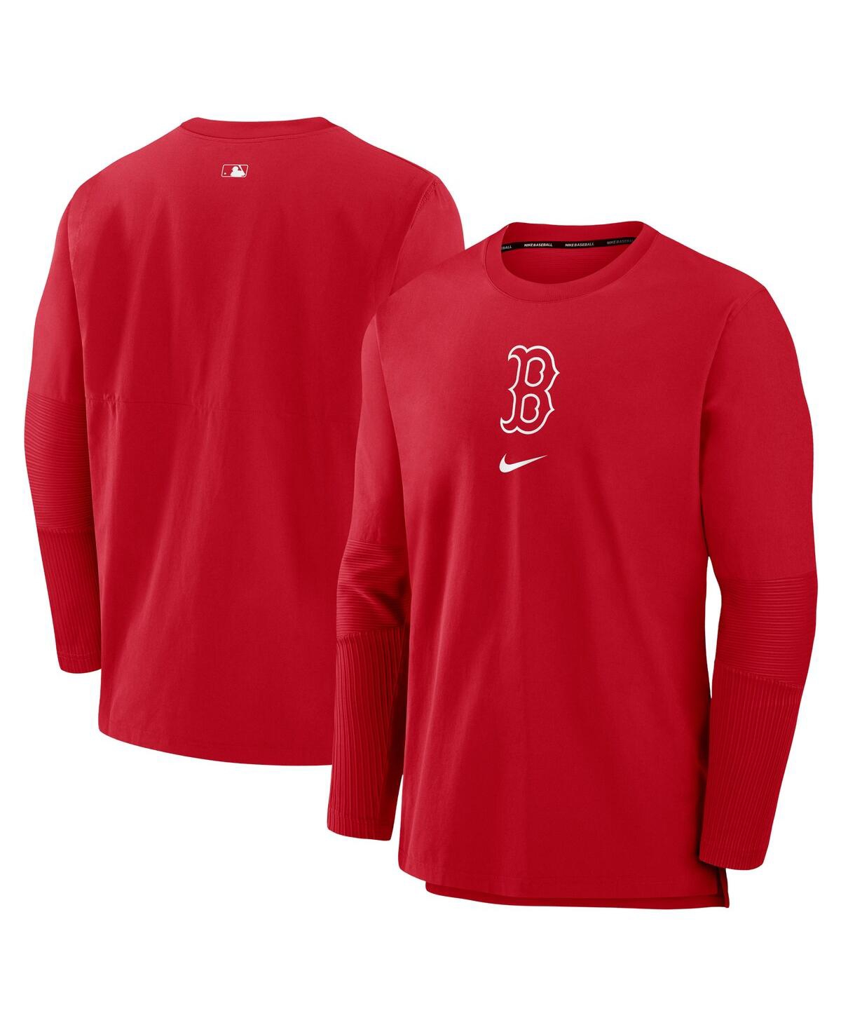 Nike Men's  Red Boston Red Sox Authentic Collection Player Performance Pullover Sweatshirt