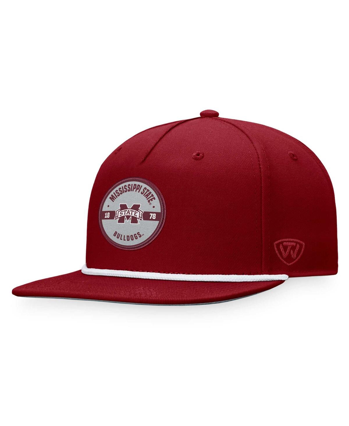 Men's Top of the World Maroon Mississippi State Bulldogs Bank Hat - Maroon