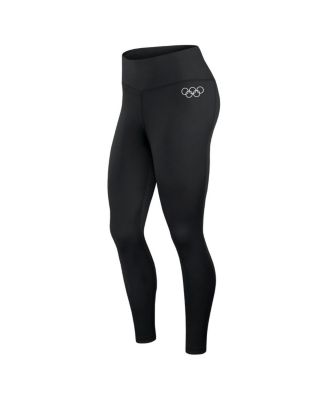 Women's Black Olympic Games Union Bar Side Down Leggings