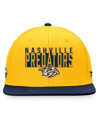 Men's Gold, Navy Nashville Predators Fundamental Colorblocked Snapback Hat