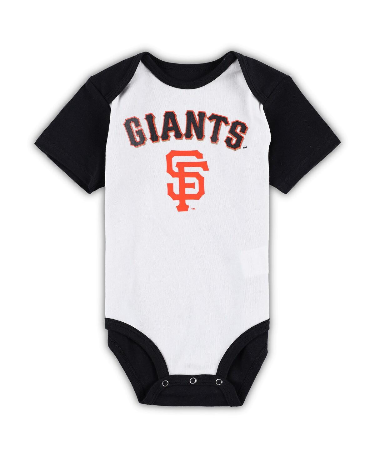 Baby Boys and Girls Heather Gray San Francisco Giants Two-Pack Little Slugger Bodysuit Set - Heather Gray
