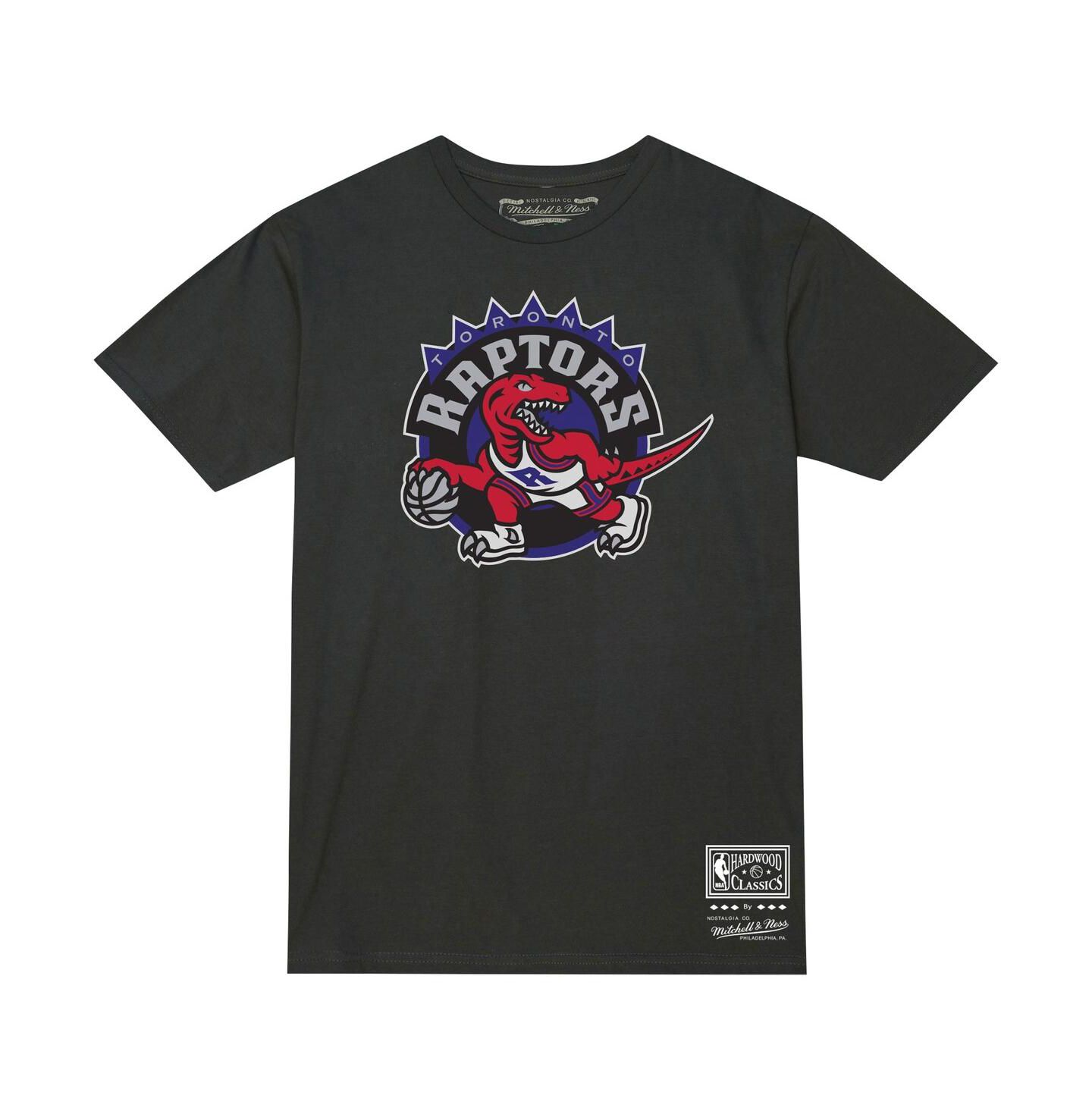 Футболка Mitchell & Ness Black Toronto Raptors Hardwood Classics MVP Throwback Logo — фото 2