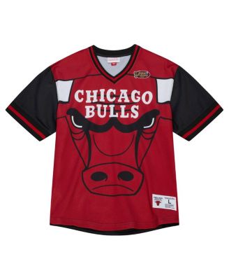 Men's Red Chicago Bulls Jumbotron 3.0 Mesh V-Neck T-shirt