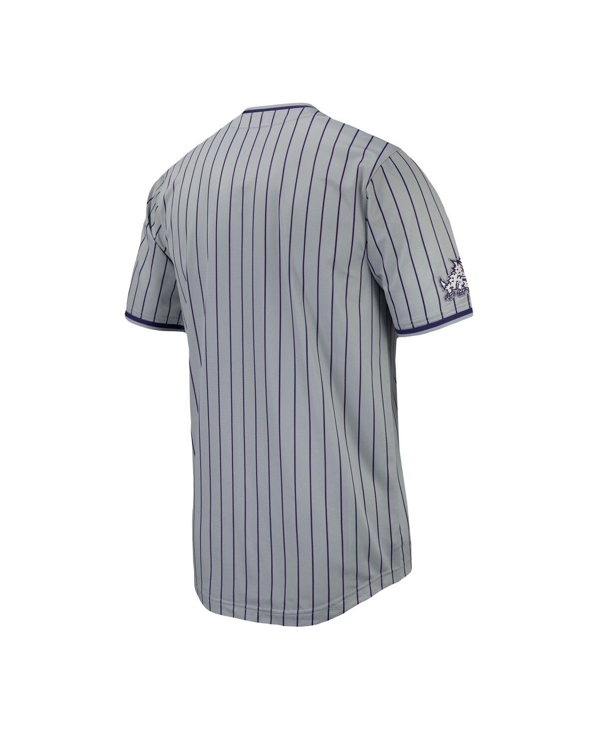 Nike Men's Tcu Horned Frogs Pinstripe Replica Baseball Jersey