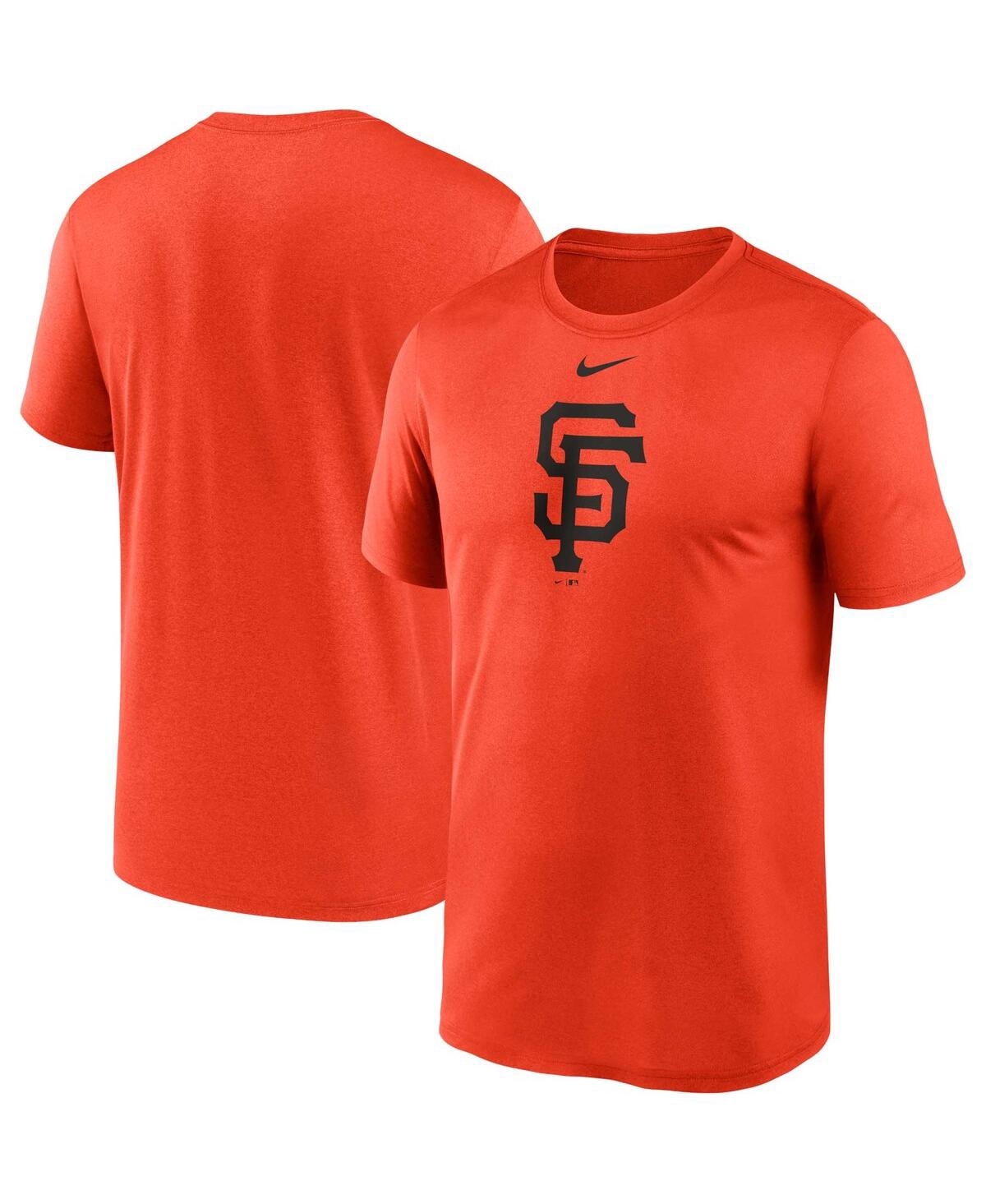 Nike Men's  Orange San Francisco Giants Big And Tall Logo Legend Performance T-shirt
