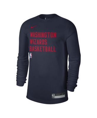 Men's and Women's Navy Washington Wizards 2023/24 Legend On-Court Practice Long Sleeve T-shirt