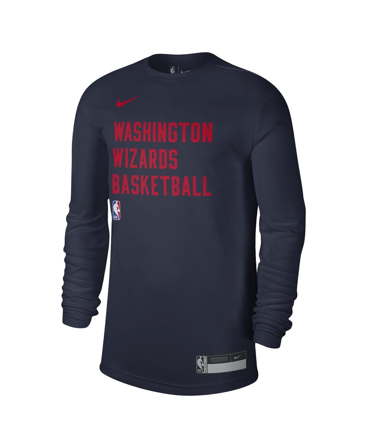 Nike Men's And Women's  Navy Washington Wizards 2023/24 Legend On-court Practice Long Sleeve T-shirt In Navy