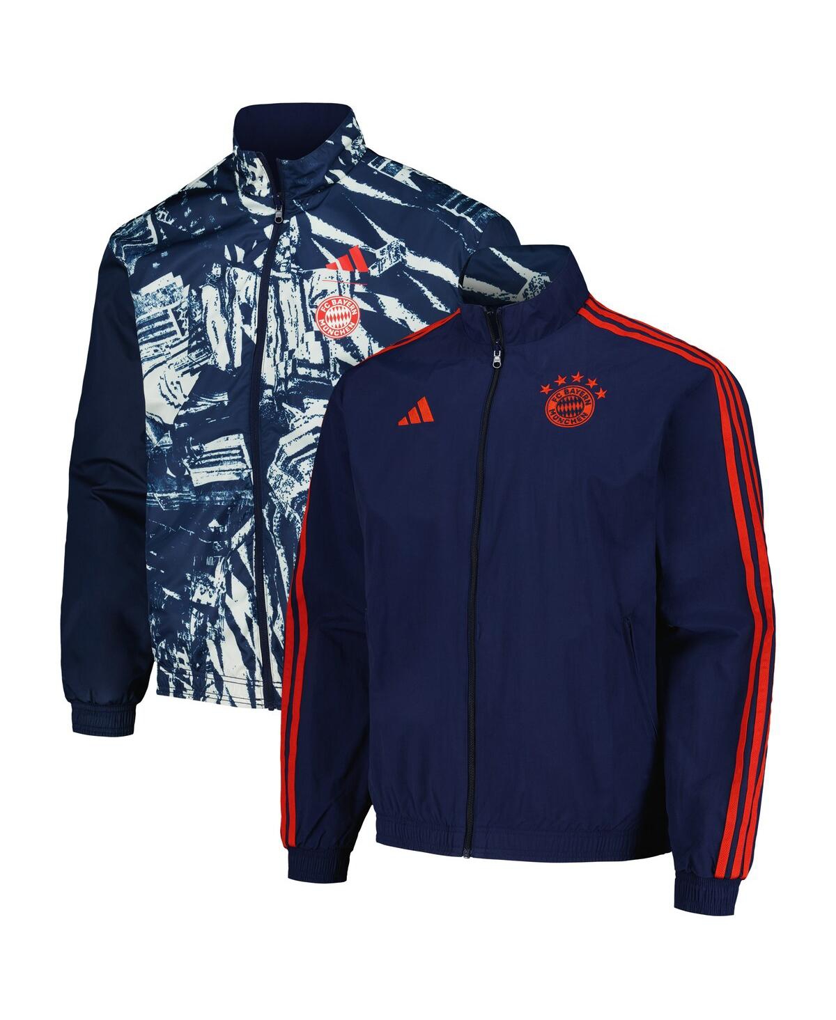 Adidas Originals Men's Adidas Blue Bayern Munich 2023/24 Reversible Anthem Full-zip Jacket