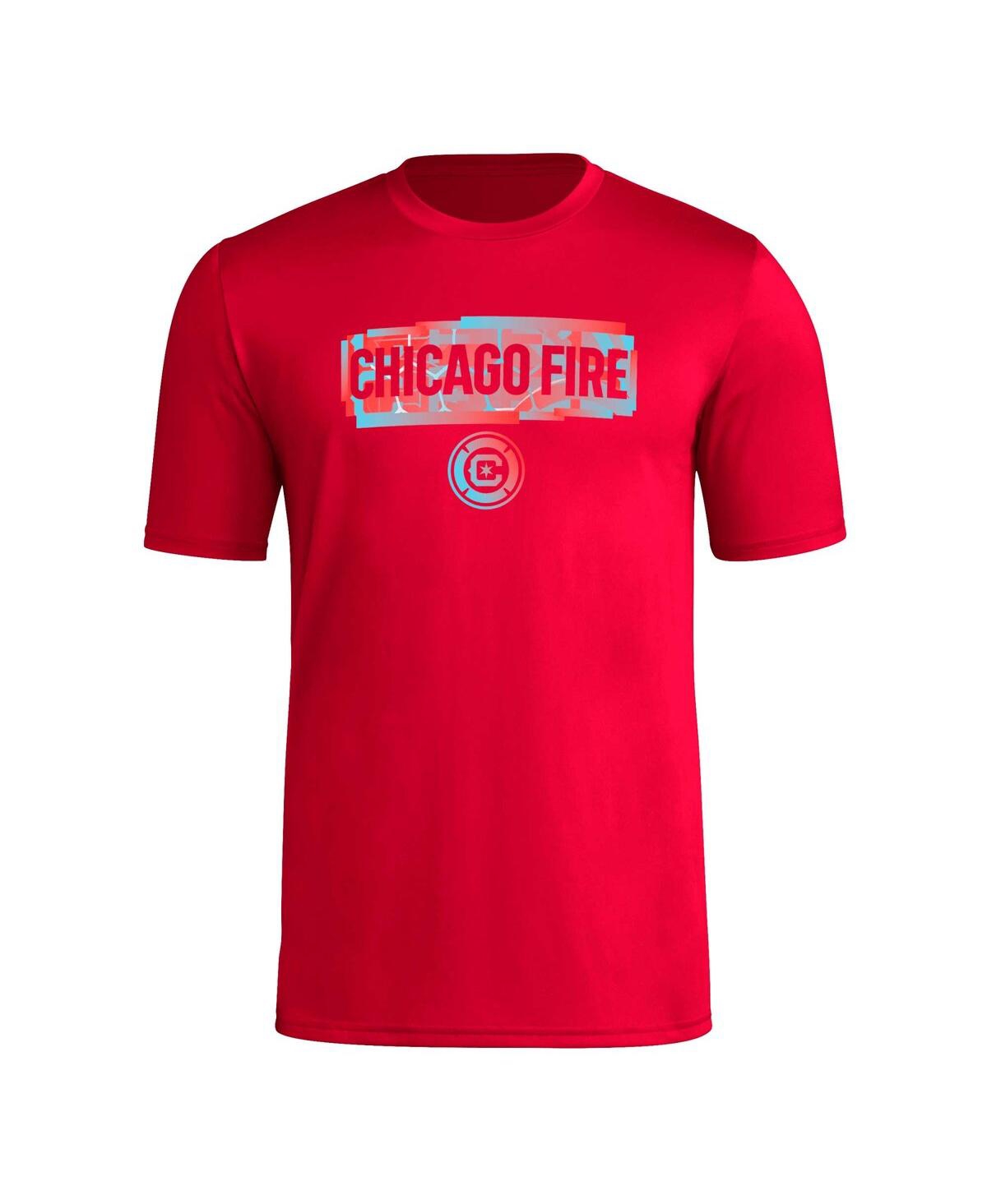 Shop Adidas Originals Men's Adidas Red Chicago Fire Local Pop Aeroready T-shirt