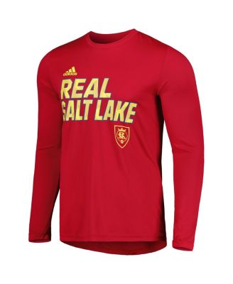 Men's Red Real Salt Lake Jersey Hook AEROREADY Long Sleeve T-shirt