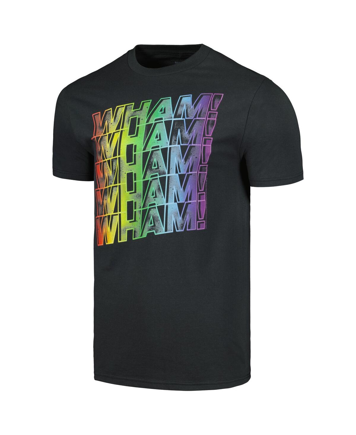 Shop American Classics Men's Charcoal Wham! Rainbow Logos Graphic T-shirt