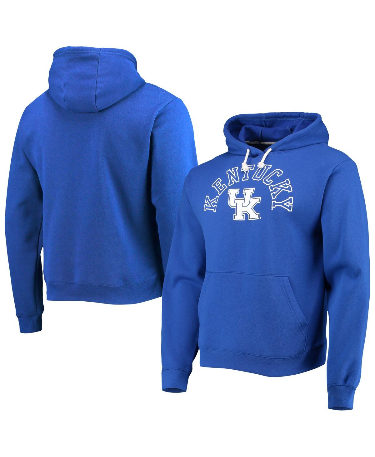 Shop League Collegiate Wear Men's  Royal Kentucky Wildcats Seal Neuvo Essential Fleece Pullover Hoodie