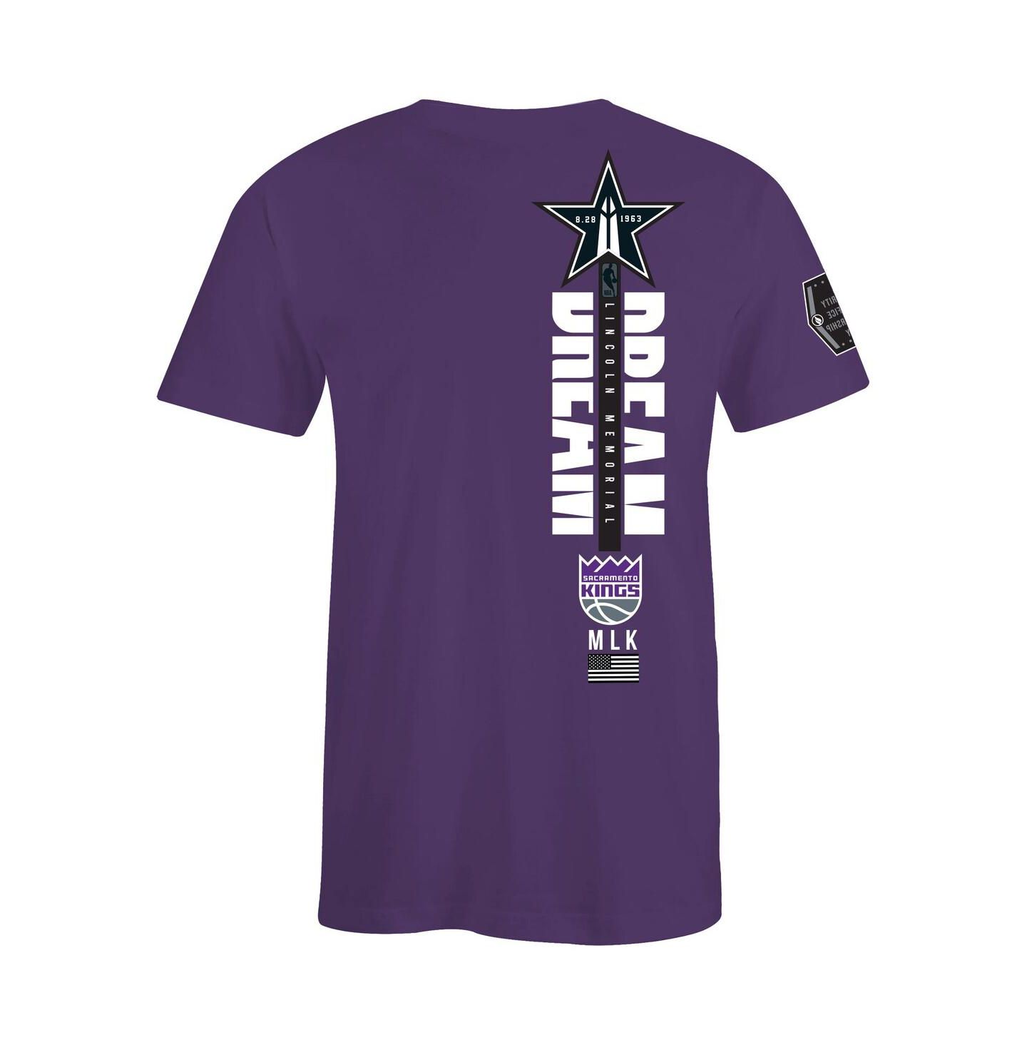 Футболка FISLL x Black History Collection Purple Sacramento Kings — фото 2