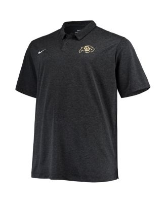 Men's Heathered Black Colorado Buffaloes Big and Tall Performance Polo Shirt