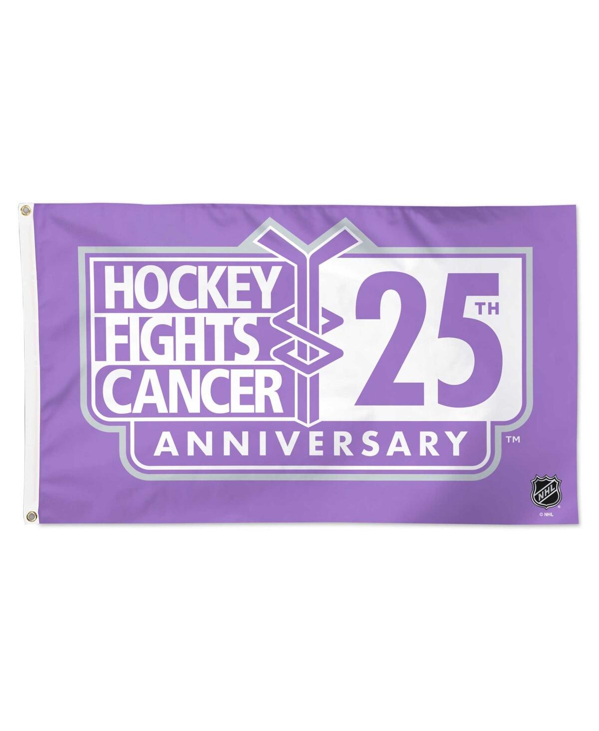 Wincraft Nhl Hockey 25th Anniversary 3' X 5' Deluxe Single-sided Flag In Purple