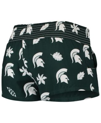 Women's Green Michigan State Spartans Beach Shorts