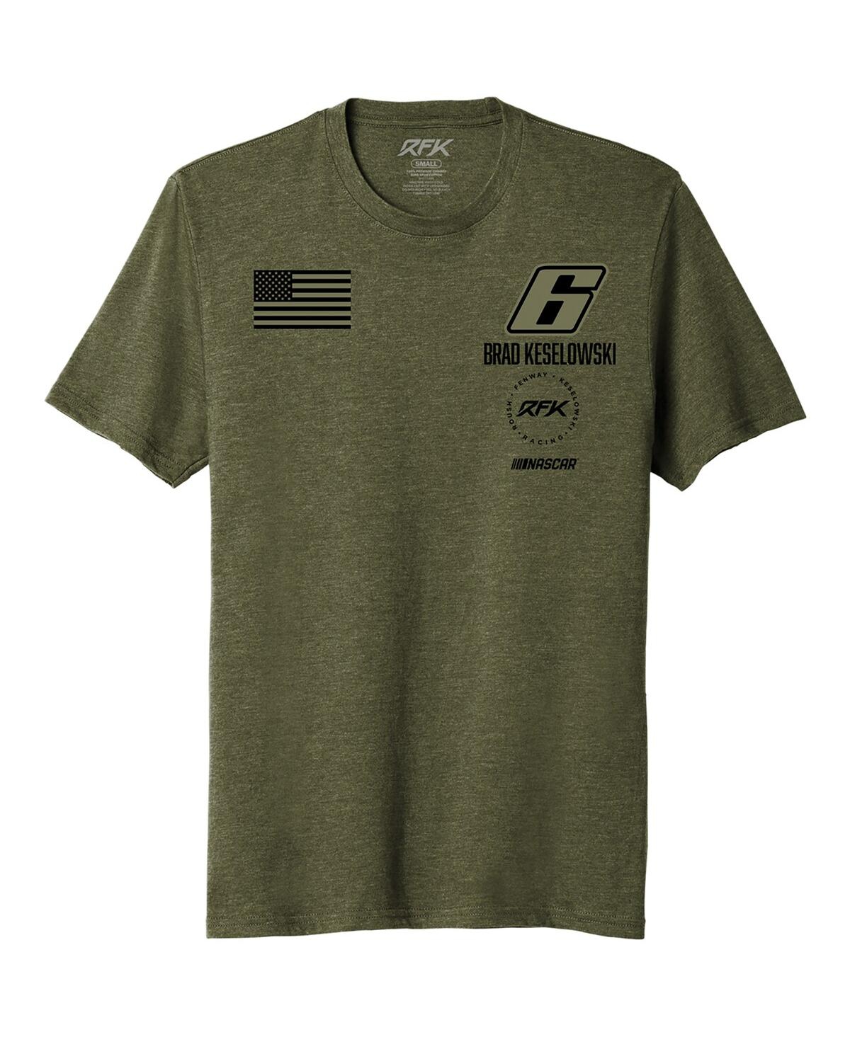 Men's Rfk RacingBrad Keselowski Flag T-shirt - Green