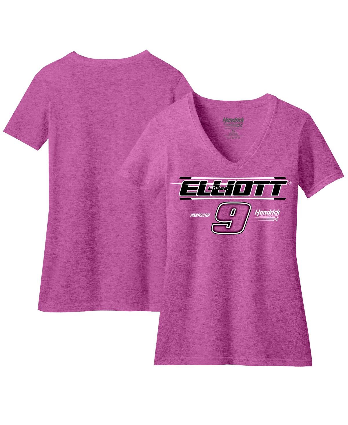 Women's Hendrick Motorsports Team Collection Pink Chase Elliott V-Neck T-shirt - Pink