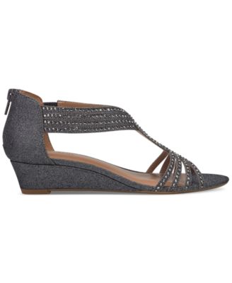 Women's Ginifur Embellished Strappy Wedge Sandals