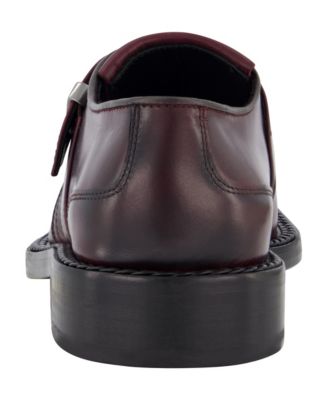 Men's White Label Monk Strap Moc Toe with Fringe Shoes