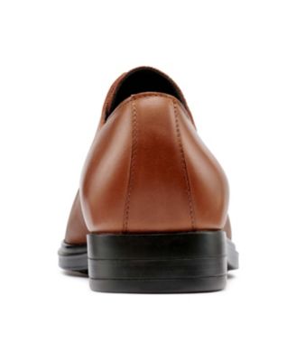 Men's Leather Cap Toe Derby Lace-Up Shoes