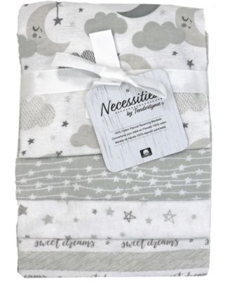 Baby Boys or Baby Girls Sweet Dreams Receiving Blankets, Pack of 4