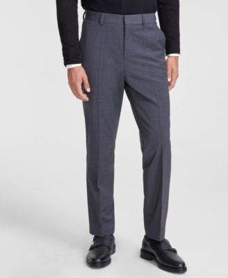 Hugo Boss - Men's Modern-Fit Solid Wool-Blend Suit Trousers