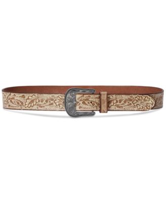 Lauren Ralph Lauren - Women's Tooled Burnished Leather Belt