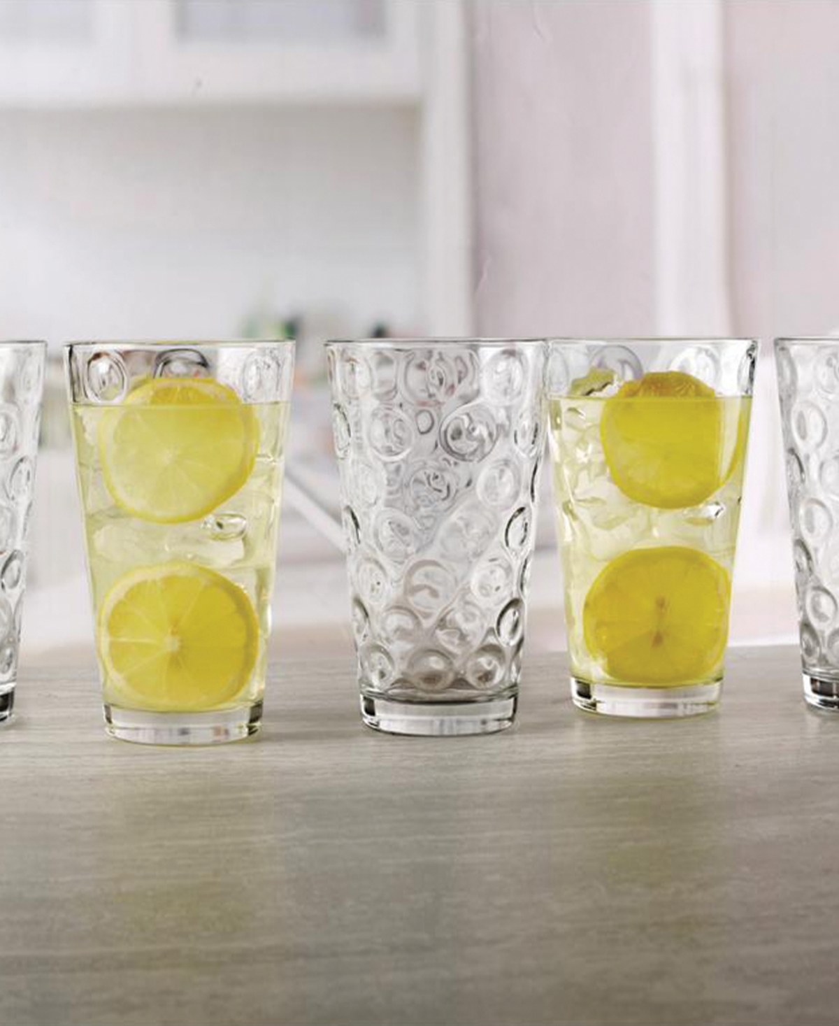 Circleware Double Circle Glass Coolers, Set Of 10 In No Color