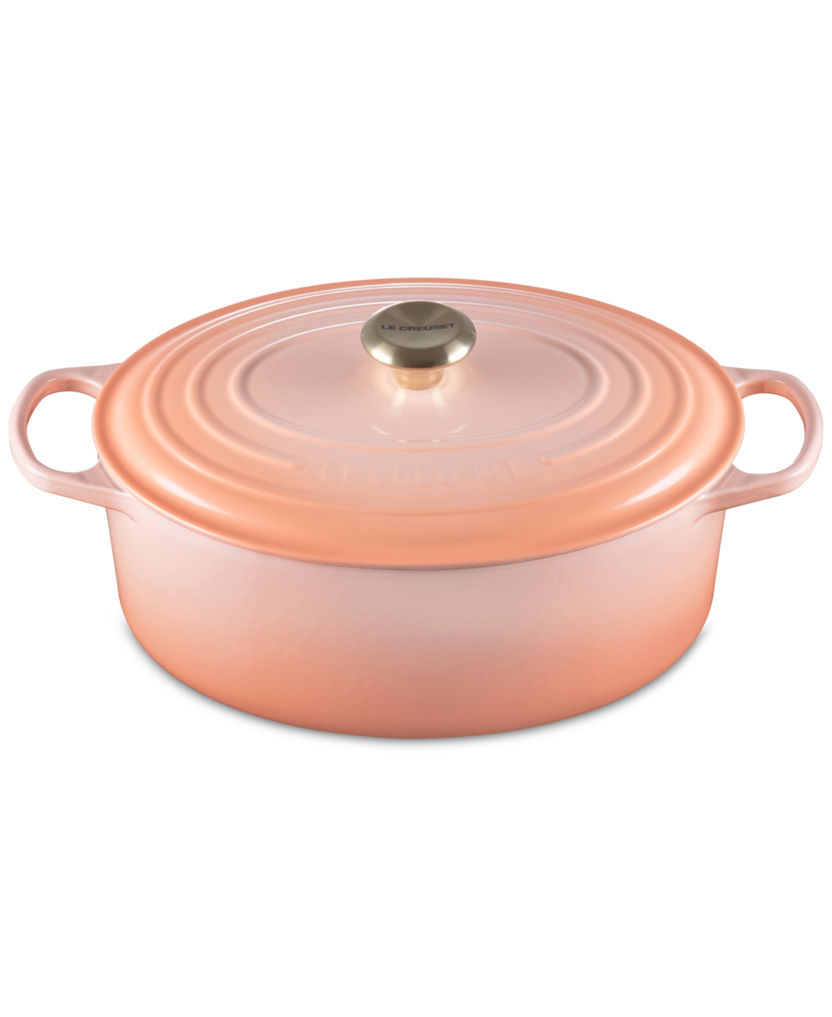 Le Creuset Signature Enameled Cast Iron Oval Dutch Oven - Peche