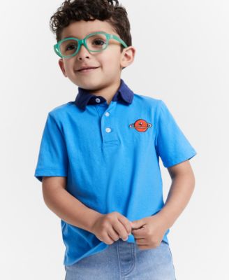 Epic Threads - Toddler Boys Blast Off Graphic Polo Shirt