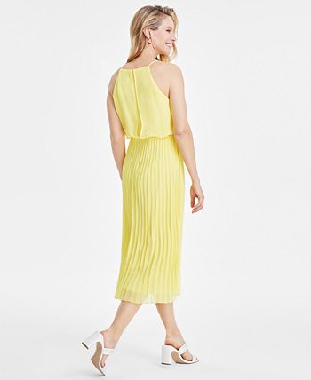 Sam Edelman Women's Pleated Midi Dress Pink Size 6