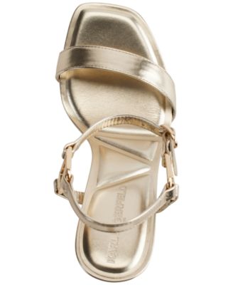 Cybil High-Heel Square-Toe Sandals
