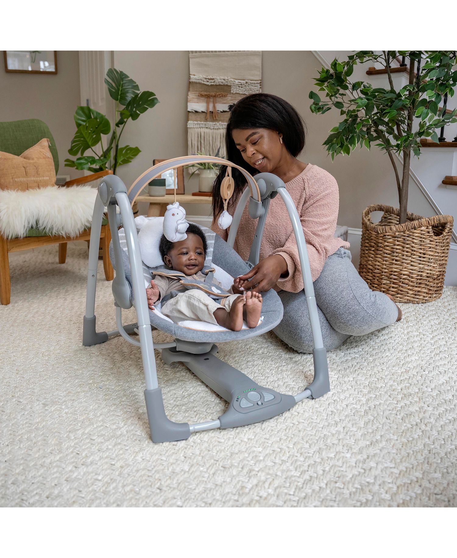 Boutique Collection™ Swing 'n Go Portable Swing™ - Bella Teddy™