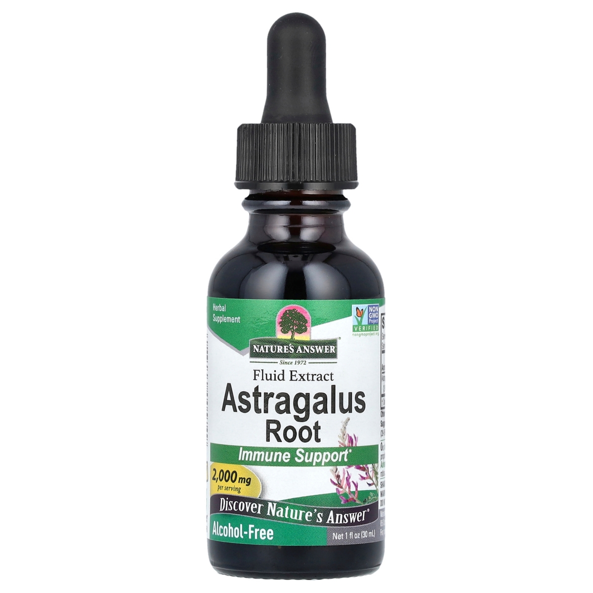 Astragalus Root Fluid Extract Alcohol-Free 2 000 mg - 1 fl oz (30 ml) - Assorted Pre-pack (See Table