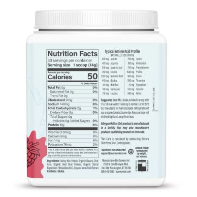 CLEAR Protein Refresh Protein Powder, Plant Based Protein Powder, Raspberry, 420g