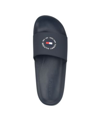 Tommy Hilfiger Men's Ratri Branded Classic Pool Slides