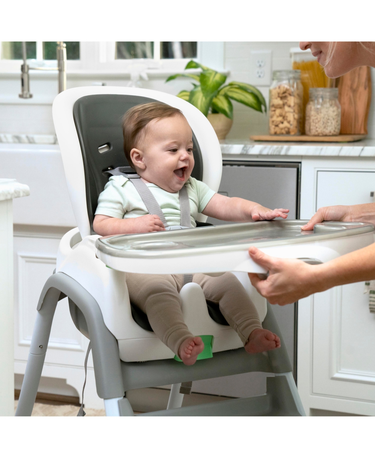 Shop Ingenuity Full Course Smartclean 6-in-1 High Chair Â Slate In Multi