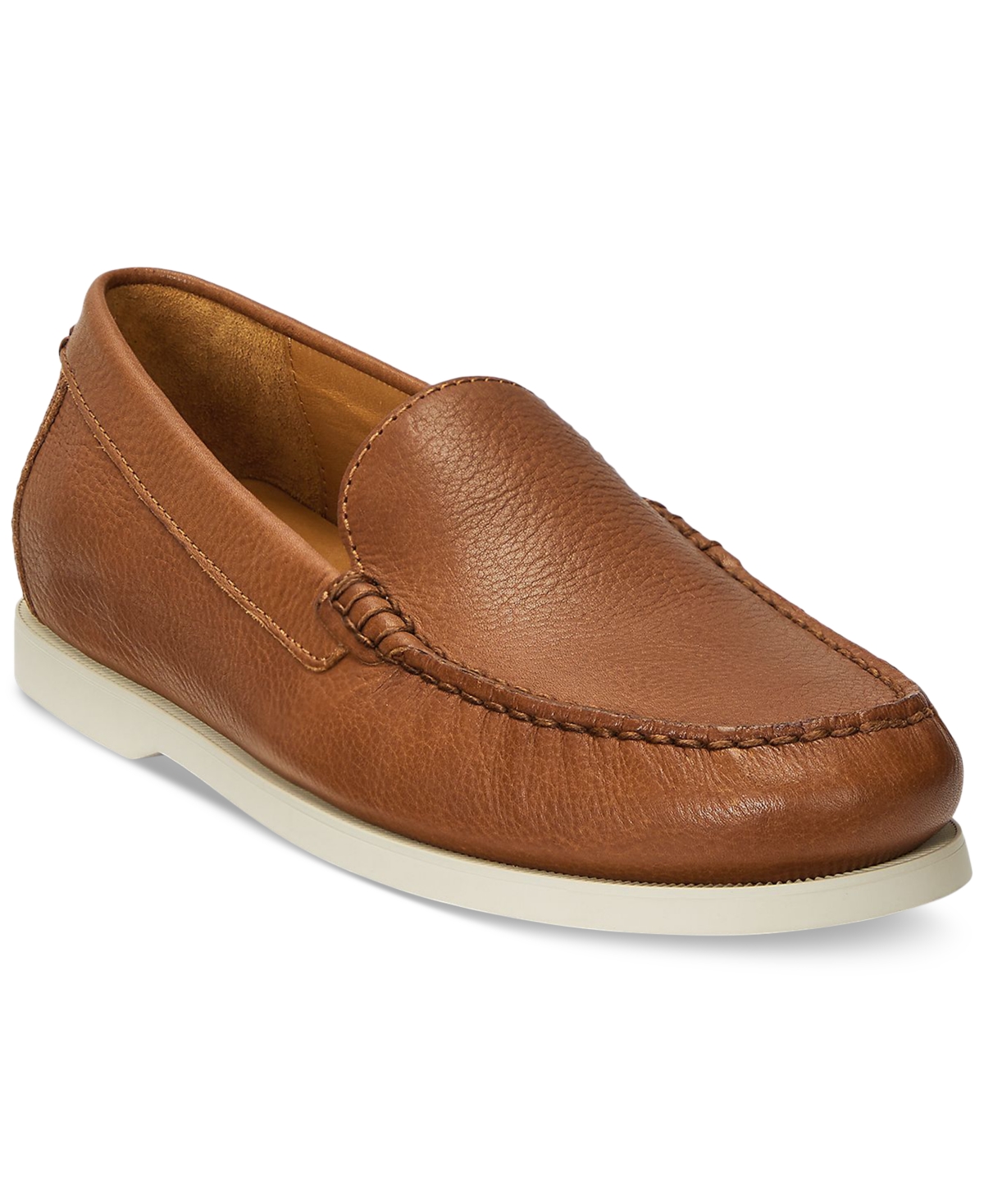 Polo Ralph Lauren Men's Merton Leather Venetian Loafers In Tan