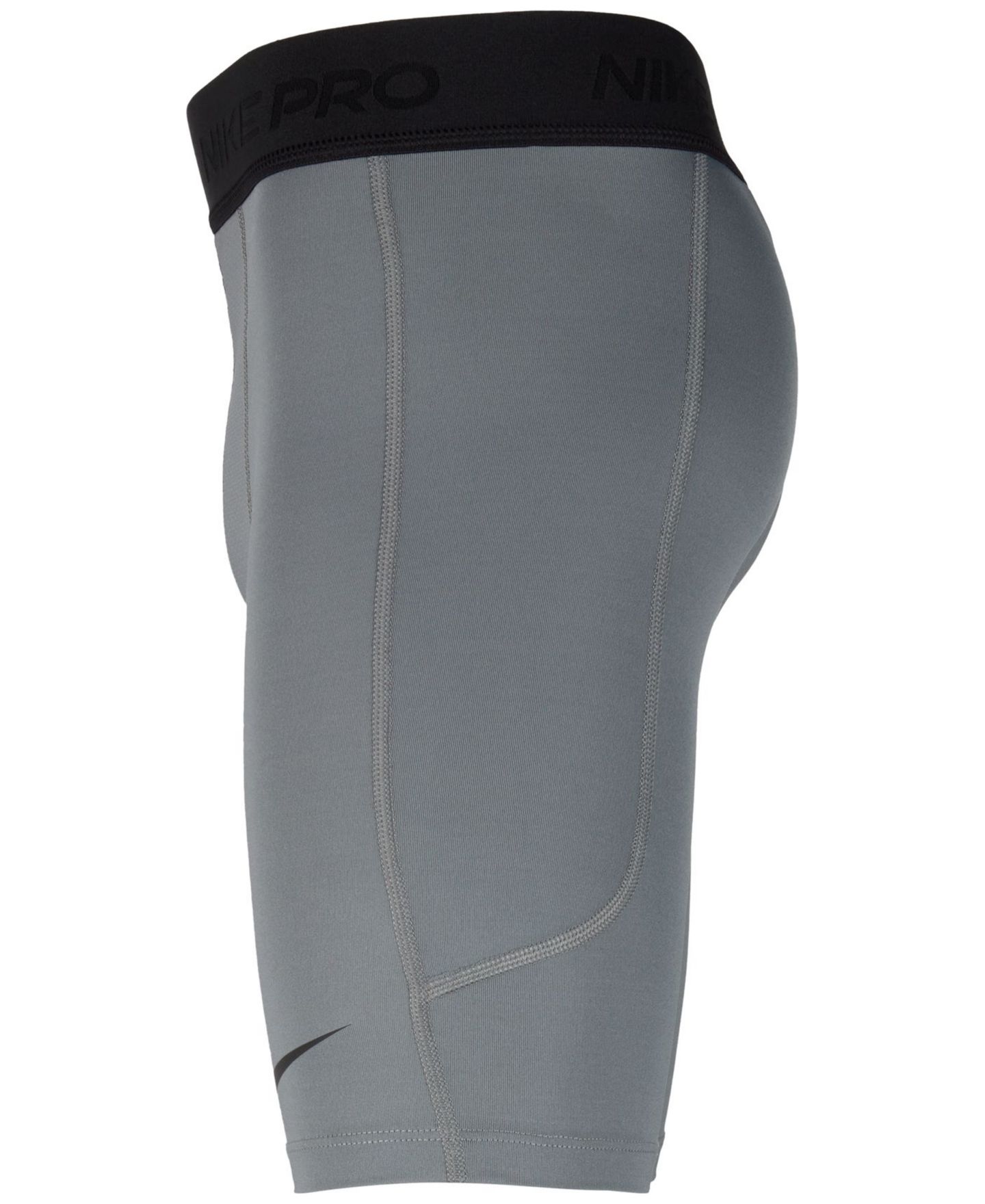 Шорты Nike Pro Dri-FIT Stretch Performance Shorts для мальчиков, цвет: Дымчатый серый / Чёрный — фото 5