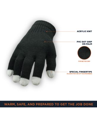 Men's Touchscreen Gloves - Warm & Durable with Conductive Fingertips