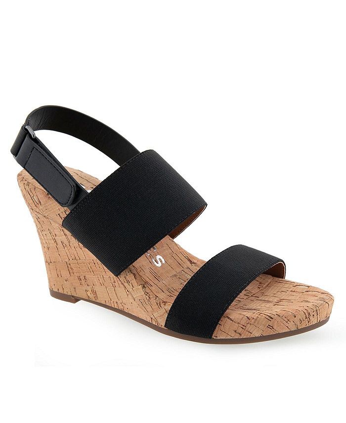 Aerosoles application peep toe wedges sale