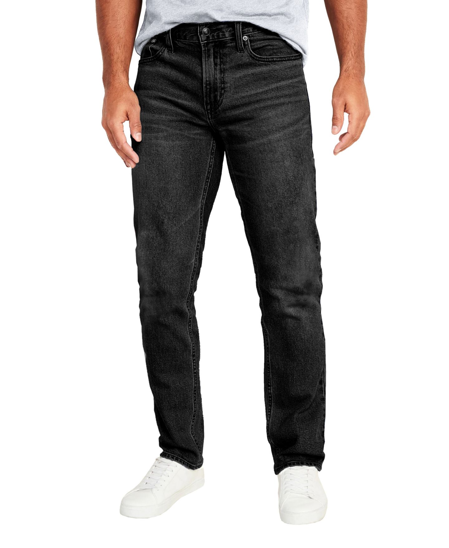 Мужские джинсы Blu Rock Flex Stretch Slim Straight, цвет: Чёрный — фото 1