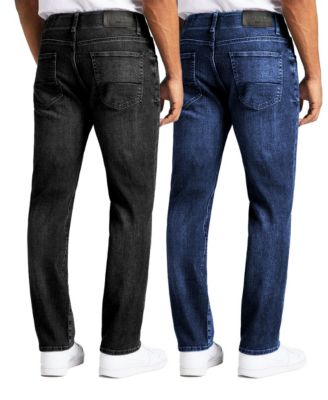 Men's Flex Stretch Slim Straight Jeans, Pack of 2