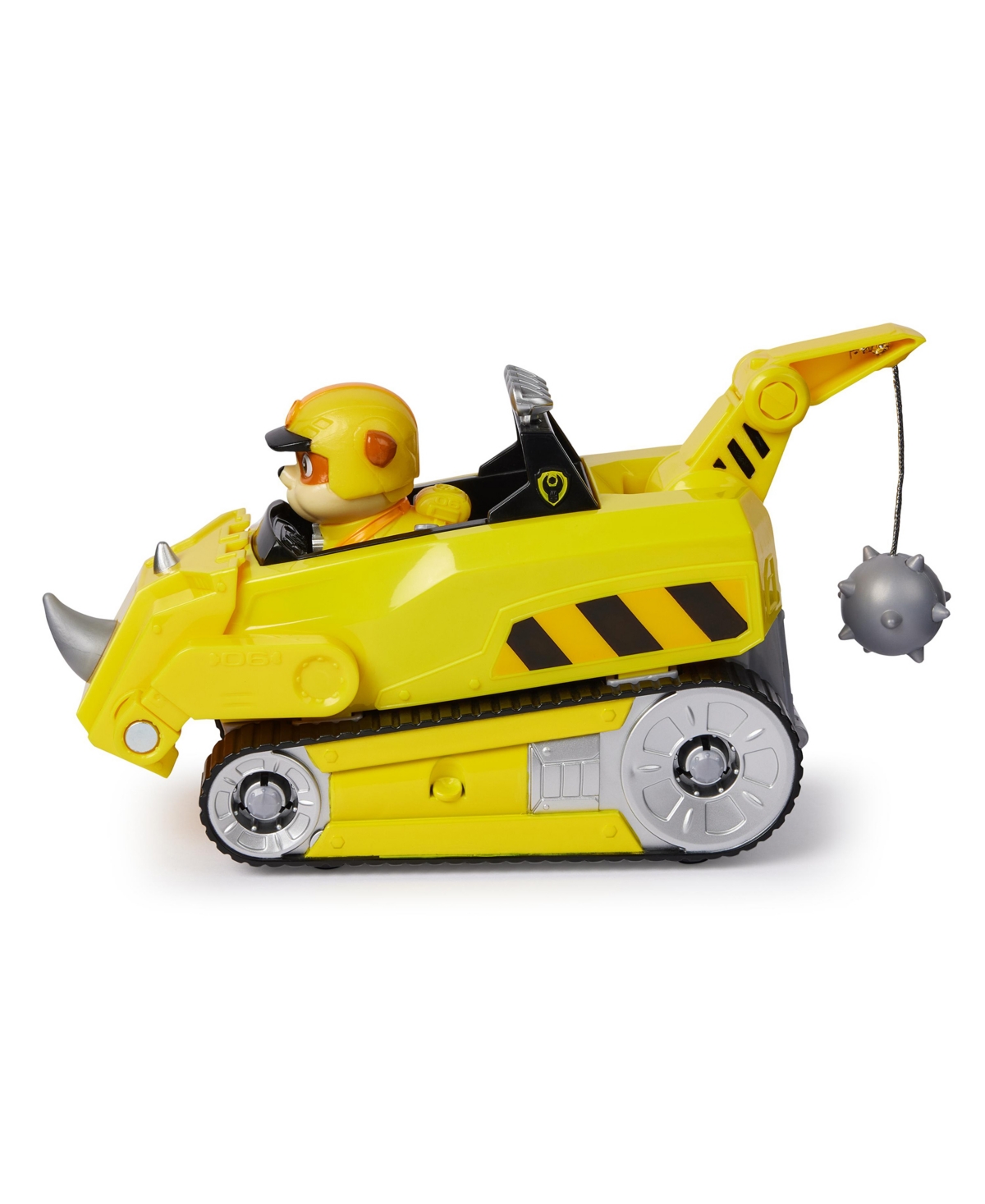 Paw Patrol Jungle Pups, Rubble Rhino Vehicle, Toy Truck With Collectible Action Figure In Multi-color